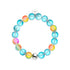 Limonade bleue | Argent | Bracelet de déclaration en verre sirène